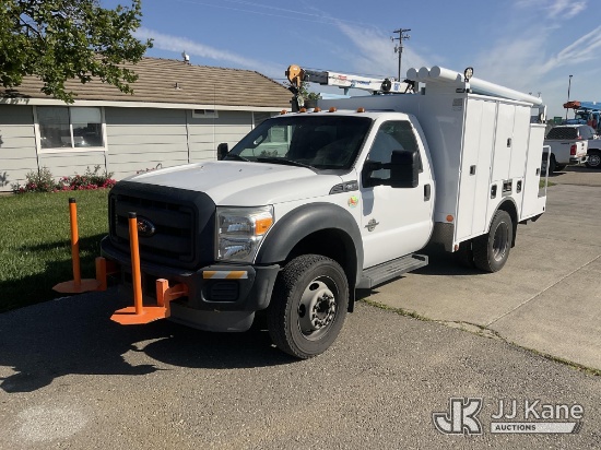(Dixon, CA) 2013 Ford F-550 Mechanics Service Truck Runs & Moves) (Crane Operates