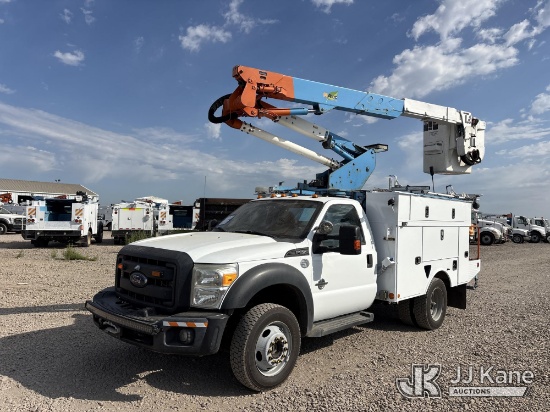 (Dixon, CA) Altec AT37G, Articulating & Telescopic Bucket mounted behind cab on 2016 Ford F-550 Regu