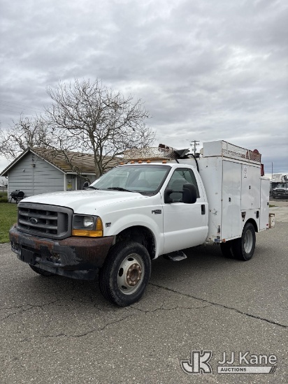 (Dixon, CA) 1999 Ford F-550 Regular Cab 2WD DRW Mechanics Service Truck Runs & Moves) (Windshield Re