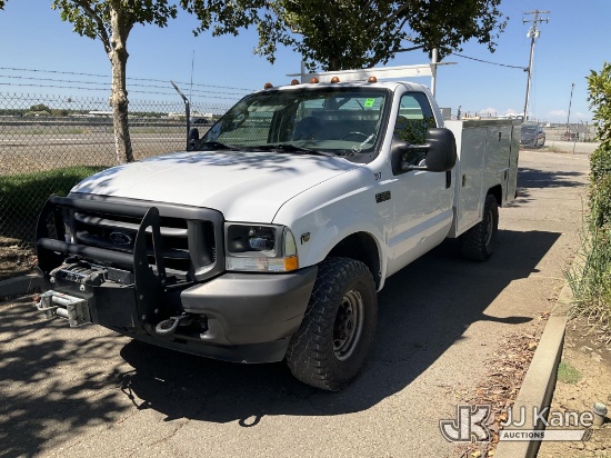 (Dixon, CA) 2003 Ford F-350 SD Service Truck Runs & Moves