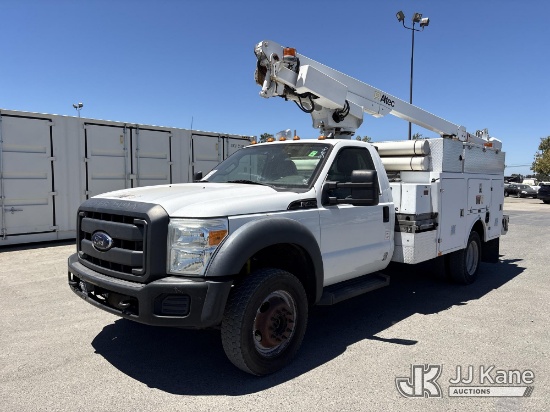 (Dixon, CA) Altec AT200A, Telescopic Non-Insulated Bucket Truck mounted behind cab on 2012 Ford F-45