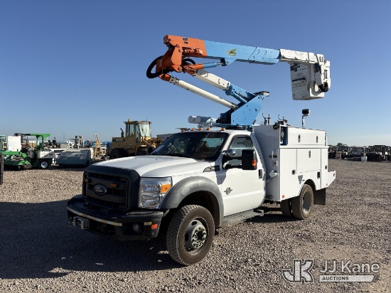 (Dixon, CA) Altec AT37G, Articulating & Telescopic Bucket mounted behind cab on 2013 Ford F-550 Serv