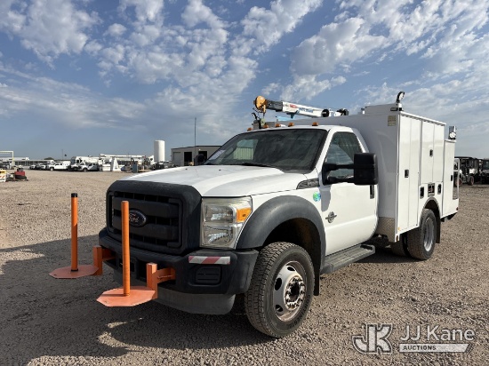 (Dixon, CA) 2013 Ford F-550 Regular Cab DRW Mechanics Service Truck Runs, Moves & Operates