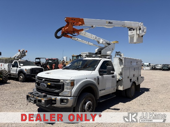 (Dixon, CA) Altec AT40G, Articulating & Telescopic Bucket Truck mounted behind cab on 2020 Ford F-55