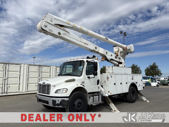(Dixon, CA) Altec AA55, Material Handling Bucket Truck rear mounted on 2014 Freightliner M2 106 Util