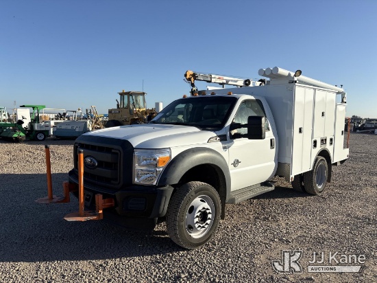 (Dixon, CA) 2013 Ford F-550 Mechanics Service Truck Runs & Moves) (Crane Does Not Operate