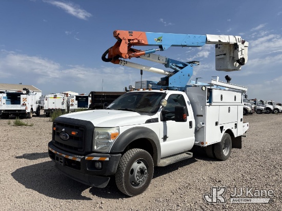 (Dixon, CA) Altec AT37G, Articulating & Telescopic Bucket mounted behind cab on 2015 Ford F-550 Regu