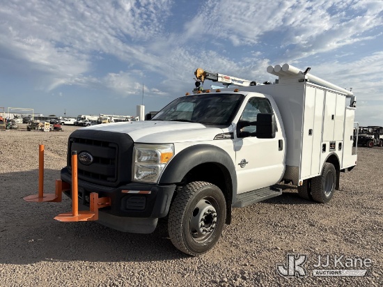 (Dixon, CA) 2013 Ford F-550 Regular Cab DRW Mechanics Service Truck Runs & Moves) (Crane Does Not Op