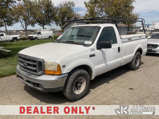 (Dixon, CA) 2000 Ford F-250 SD Pickup Truck Runs & Moves, Catalytic Converter / DPF Components Missi
