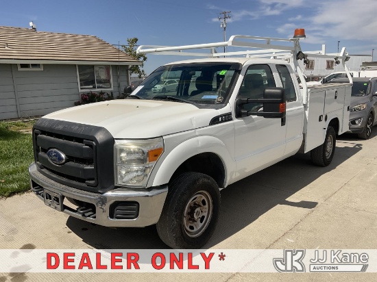 (Dixon, CA) 2016 Ford F-350 SD Utility Truck Runs & Moves, Dash Warning Indicators On