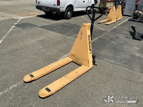 (Dixon, CA) Lift-Rite Pallet Jack (Used) NOTE: This unit is being sold AS IS/WHERE IS via Timed Auct