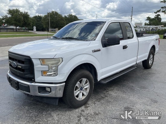 (Ocala, FL) 2017 Ford F150 4x4 Extended-Cab Pickup Truck Runs & Moves) (Check Engine Light On, Body/