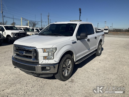 (Villa Rica, GA) 2015 Ford F150 4x4 Crew-Cab Pickup Truck Runs & Moves) (Exhaust Leak, Exterior Defe