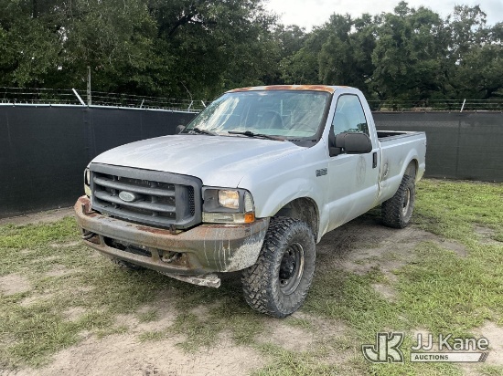 (Tampa, FL) 2003 Ford F-250 SD Pickup Truck, State of Florida Unit Runs & Moves) (Corrosion) (FL Res