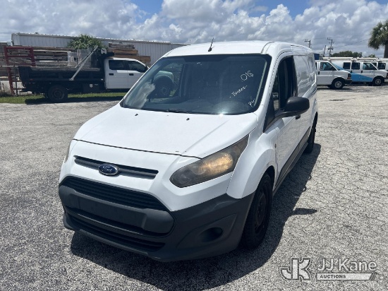 (West Palm Beach, FL) 2016 Ford Transit Connect Mini Cargo Van Runs & Moves) (Dash Warning Indicator