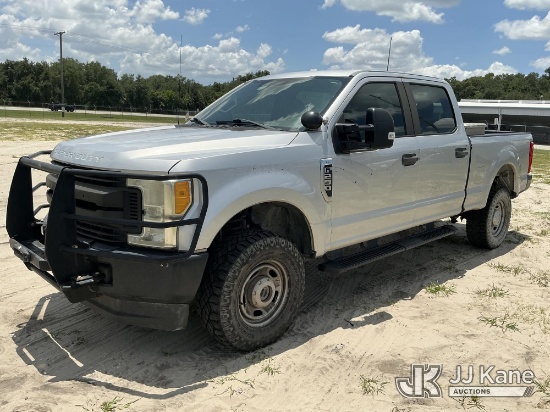 (Tampa, FL) 2017 Ford F250 4x4 Crew-Cab Pickup Truck, State of Florida Unit Not Running, Condition U