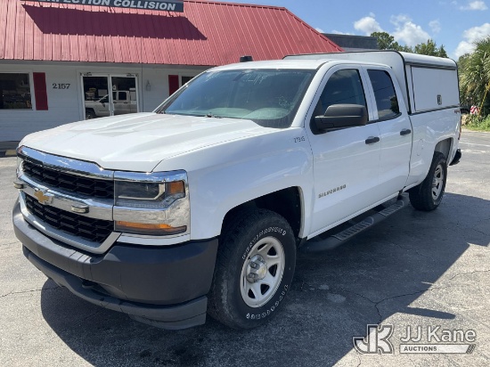 (Ocala, FL) 2019 Chevrolet Silverado K1500 Extended-Cab Pickup Truck Duke Unit) (Runs & Moves