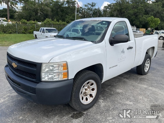 (Ocala, FL) 2012 Chevrolet Silverado 1500 Pickup Truck Not Running, Condition Unknown) (Dash Warning