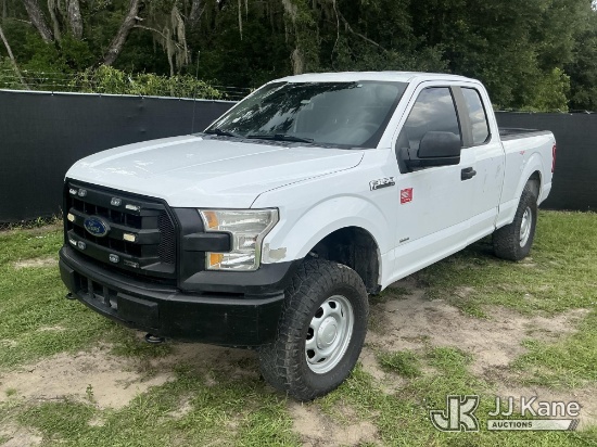 (Tampa, FL) 2017 Ford F-150 Pickup Truck Runs & Moves) (Dash Warning Indicators On)(FL Residents Pur