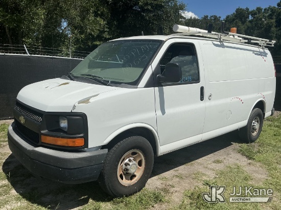 (Tampa, FL) 2012 Chevrolet Express G2500 Cargo Van Runs & Moves) (Engine Won't Stay Running Without