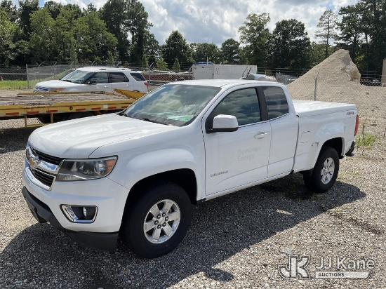 (Chester, VA) 2018 Chevrolet Colorado 4x4 Extended-Cab Pickup Truck Not Running, Condition Unknown)
