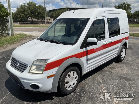 (Ocala, FL) 2011 Ford Transit Connect XLT Wagon Mini Passenger Van Runs & Moves) (Body/Paint Damage
