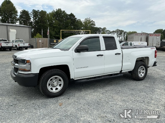 (China Grove, NC) 2019 Chevrolet Silverado 1500 4X4 Extended-Cab Pickup Truck Duke Unit) (Runs & Mov