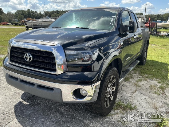 (Tampa, FL) 2007 Toyota Tundra Crew-Cab Pickup Truck Not Running, Condition Unknown) (Dash Warning I