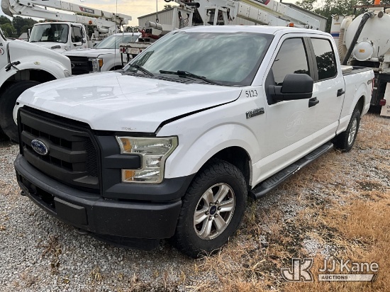 (Clay, KY) 2016 Ford F150 4x4 Crew-Cab Pickup Truck Not Running, Condition Unknown