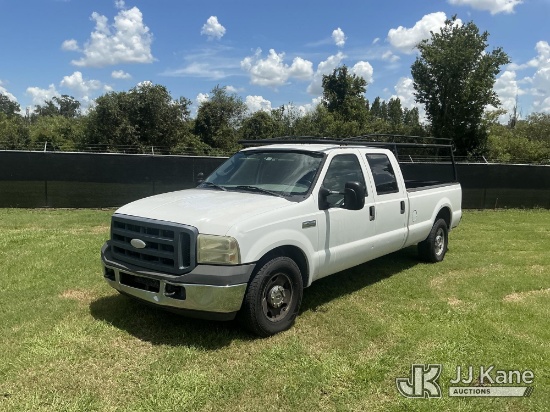 (Tampa, FL) 2007 Ford F-250 SD Pickup Truck Runs & Moves) (Interior Defects - Dash Inop) (FL Residen