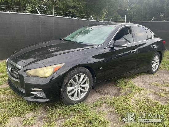 (Tampa, FL) 2014 Infiniti Q50a 4-Door Sedan, State of Florida Unit Runs & Moves) (FL Residents Purch