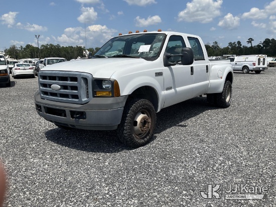 (Hammond, LA) 2006 Ford F350 4x4 Crew-Cab Dual Wheel Pickup Truck Runs & Moves) (Interior Defects-Se