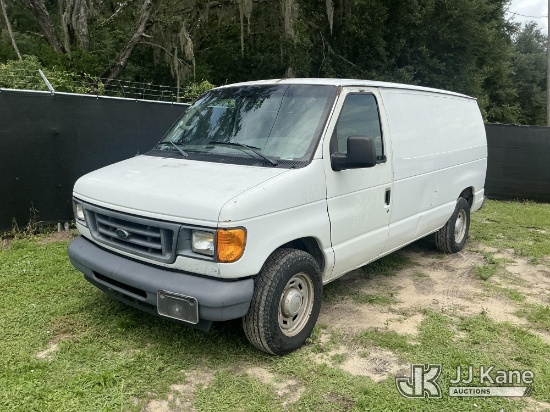 (Tampa, FL) 2006 Ford E150 Cargo Van, Hillsborough County School Board Unit Runs & Moves