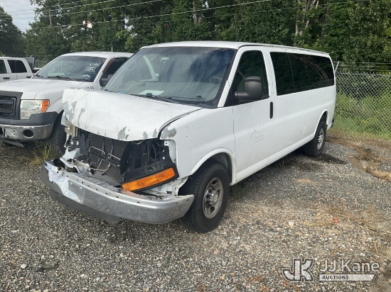 (Chester, VA) 2013 Chevrolet Express LT 3500 Extended Passenger Van Collision Issues, Not Running, C
