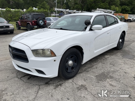 (Ocala, FL) 2013 Dodge Charger Police 4-Door Sedan, Former Police Vehicle Runs & Moves) (Jump To Sta