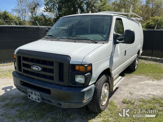 (Tampa, FL) 2008 Ford E350 Cargo Van, Hillsborough County School Board Unit Runs & Moves) (Dash Warn