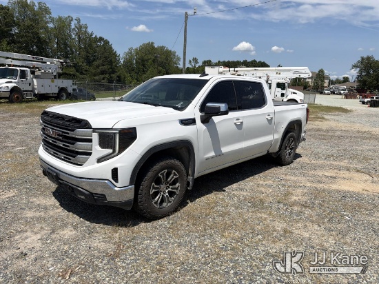 (Roxboro, NC) 2022 GMC Sierra 1500 4x4 Crew-Cab Pickup Truck Runs & Moves) (Dash Warning Indicators