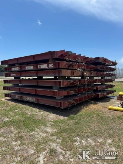 (Bradenton, FL) (3) B-Tek Centurion 70 Foot by 11 Foot 100k LB CLC Rated Digital Truck Scales, Manat
