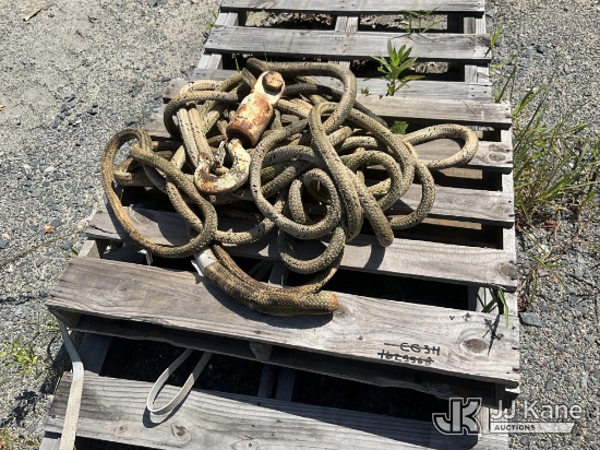 (China Grove, NC) Miscellaneous Digger Derrick Rope NOTE: This unit is being sold AS IS/WHERE IS via
