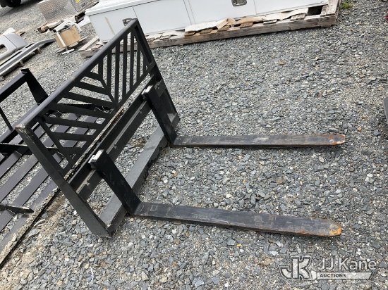 (China Grove, NC) 48 In Skid Steer Forks NOTE: This unit is being sold AS IS/WHERE IS via Timed Auct