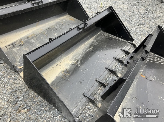 (China Grove, NC) 74 In Skid Steer Bucket w/Teeth (New/Unused) NOTE: This unit is being sold AS IS/W