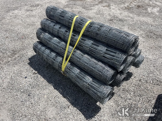 (Tampa, FL) (10) Rolls 4'x100' Hot Dip 14ga Galvanized Fence (New New, Condition Unknown