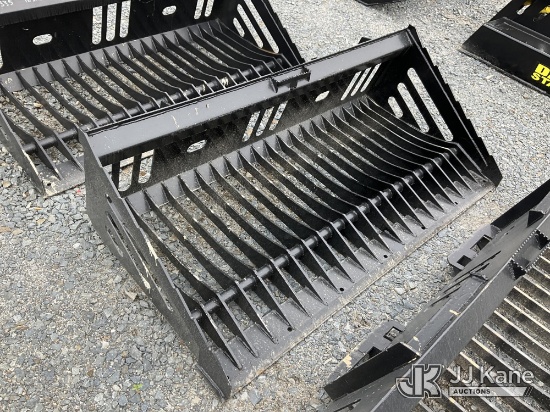 (China Grove, NC) 72 In Skid Steer Rock Bucket (New/Unused) NOTE: This unit is being sold AS IS/WHER