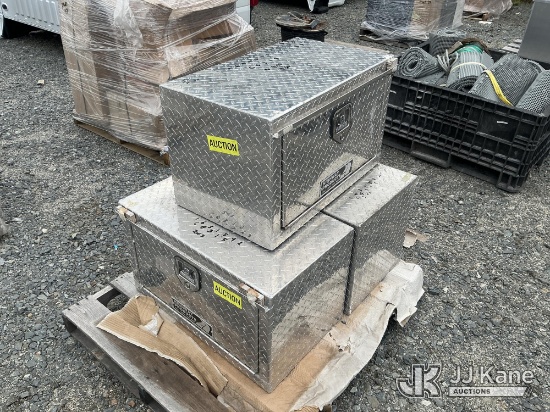 (China Grove, NC) Qty Of (3) Aluminum Tool Box’......s 18in x L New