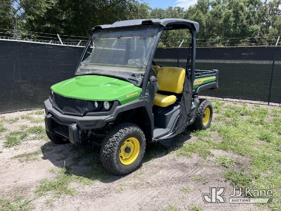 (Tampa, FL) 2022 John Deere Gator Side by Side Utility Cart, State of Florida Unit Runs & Moves) (St