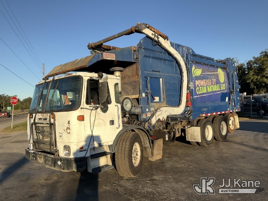 (Ocala, FL) 2016 Autocar ACX Xpeditor Garbage/Compactor Truck Runs, Moves, Has Bad Ignition Switch,