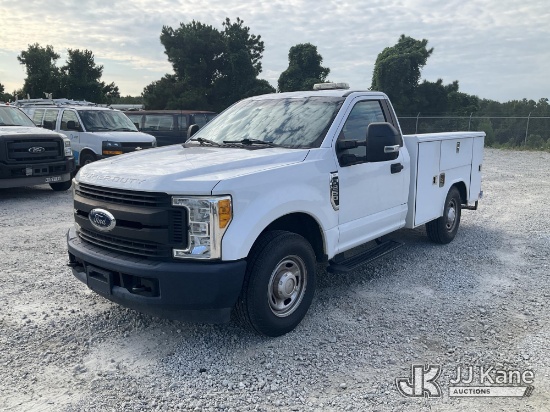 (Villa Rica, GA) 2017 Ford F-250 SD Service Truck Runs & Moves) (Dash Warning Indicator On