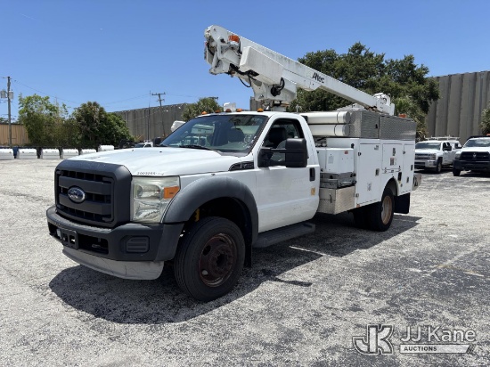 (West Palm Beach, FL) Altec AT200A, Telescopic Non-Insulated Bucket Truck mounted behind cab on 2013