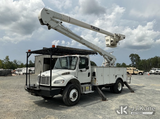 (China Grove, NC) HiRanger 5TC-55MH, Material Handling Bucket Truck rear mounted on 2014 Freightline