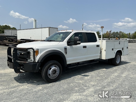 (China Grove, NC) 2017 Ford F550 4x4 Crew-Cab Service Truck Runs & Moves